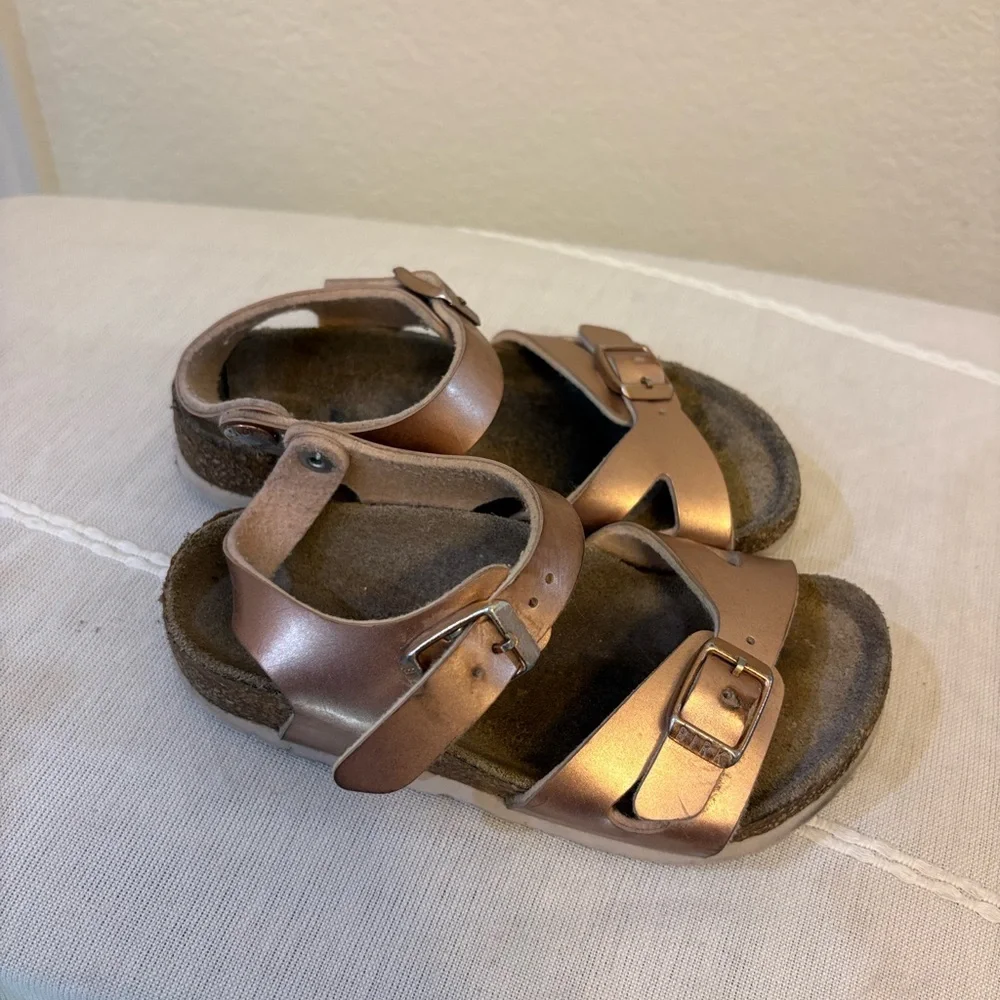 Birkenstock Rio Kids Sandals Metallic Pink